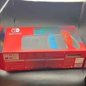 BOX ONLY Nintendo Switch with Blue and Red Joy-Con